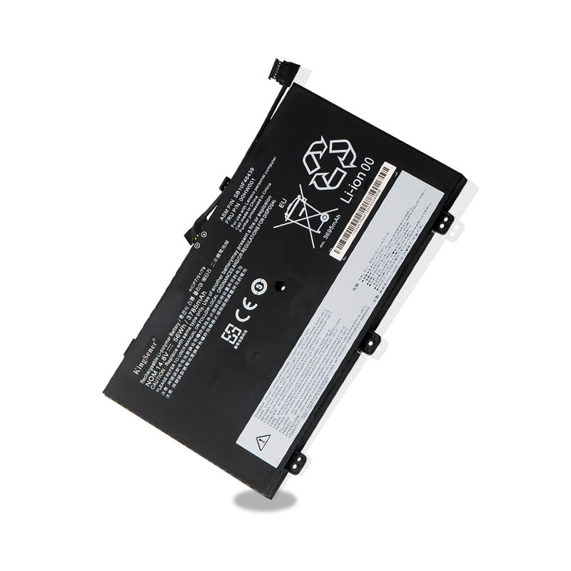 00HW001 laptop battery for Lenovo ThinkPad S3 Yoga 14, 14.8V 56Wh, flat rectangular design with short black ribbon connector.