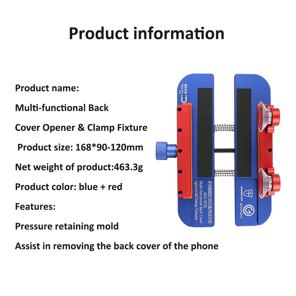 Three-in-one multifunctional suitable for Apple mobile phone repair stand screen side clamp
