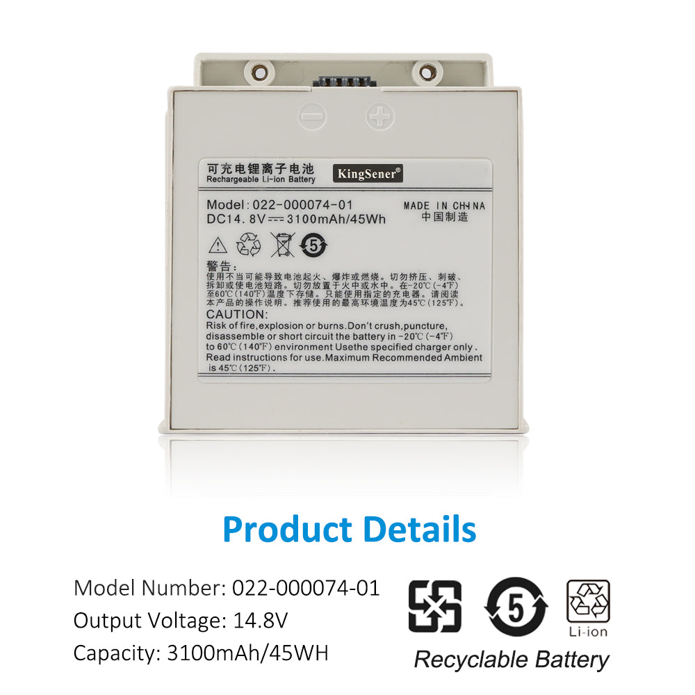 022-000074-01 Bateria para monitor de sinais vitais COMEN C60 LIV148C3100S01A 14,8 V 3100 mAh 45 Wh
