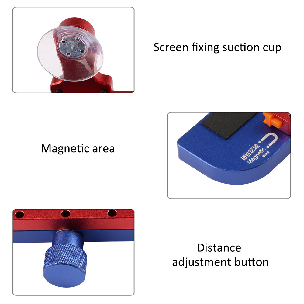 Three-in-one multifunctional suitable for Apple mobile phone repair stand screen side clamp