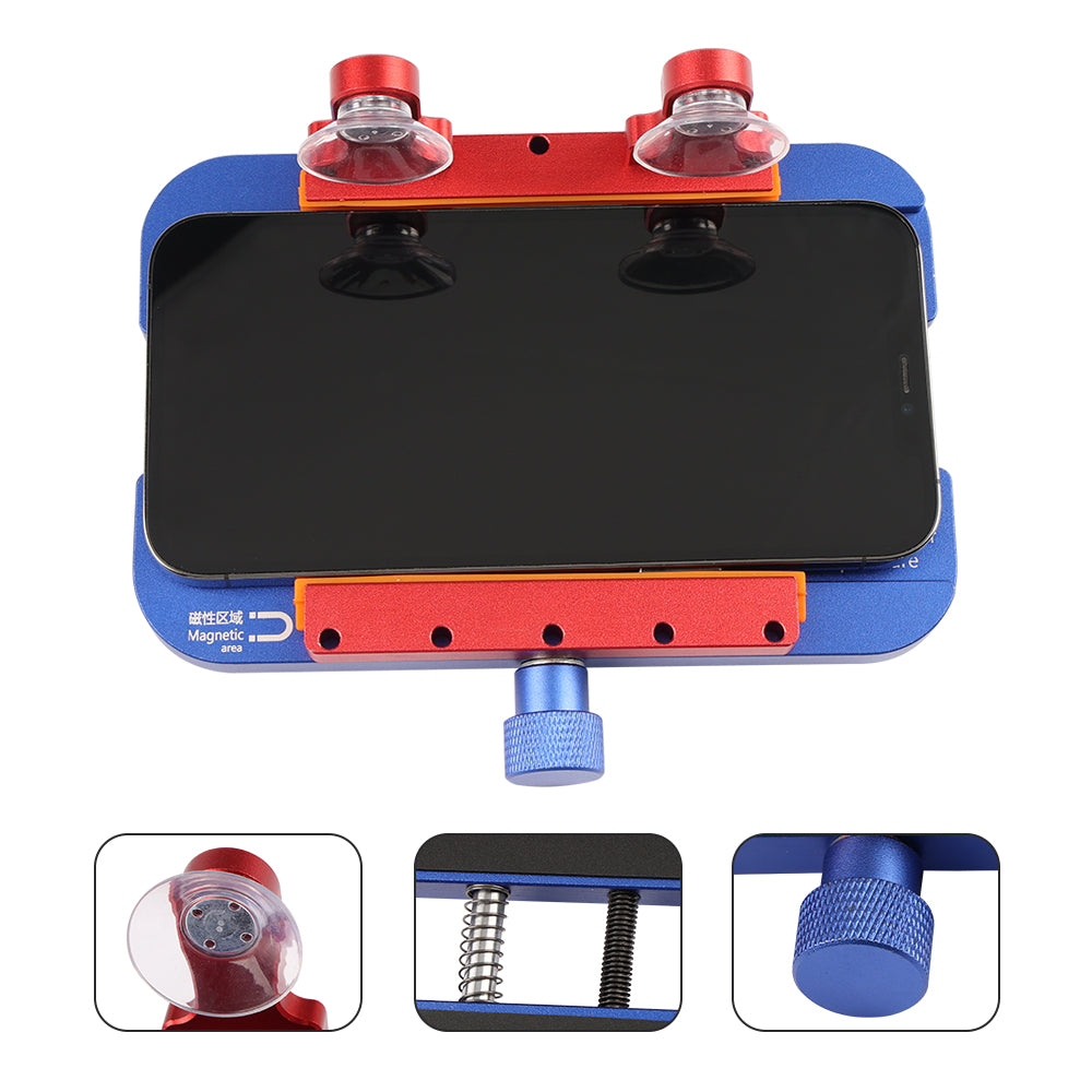 Three-in-one multifunctional suitable for Apple mobile phone repair stand screen side clamp