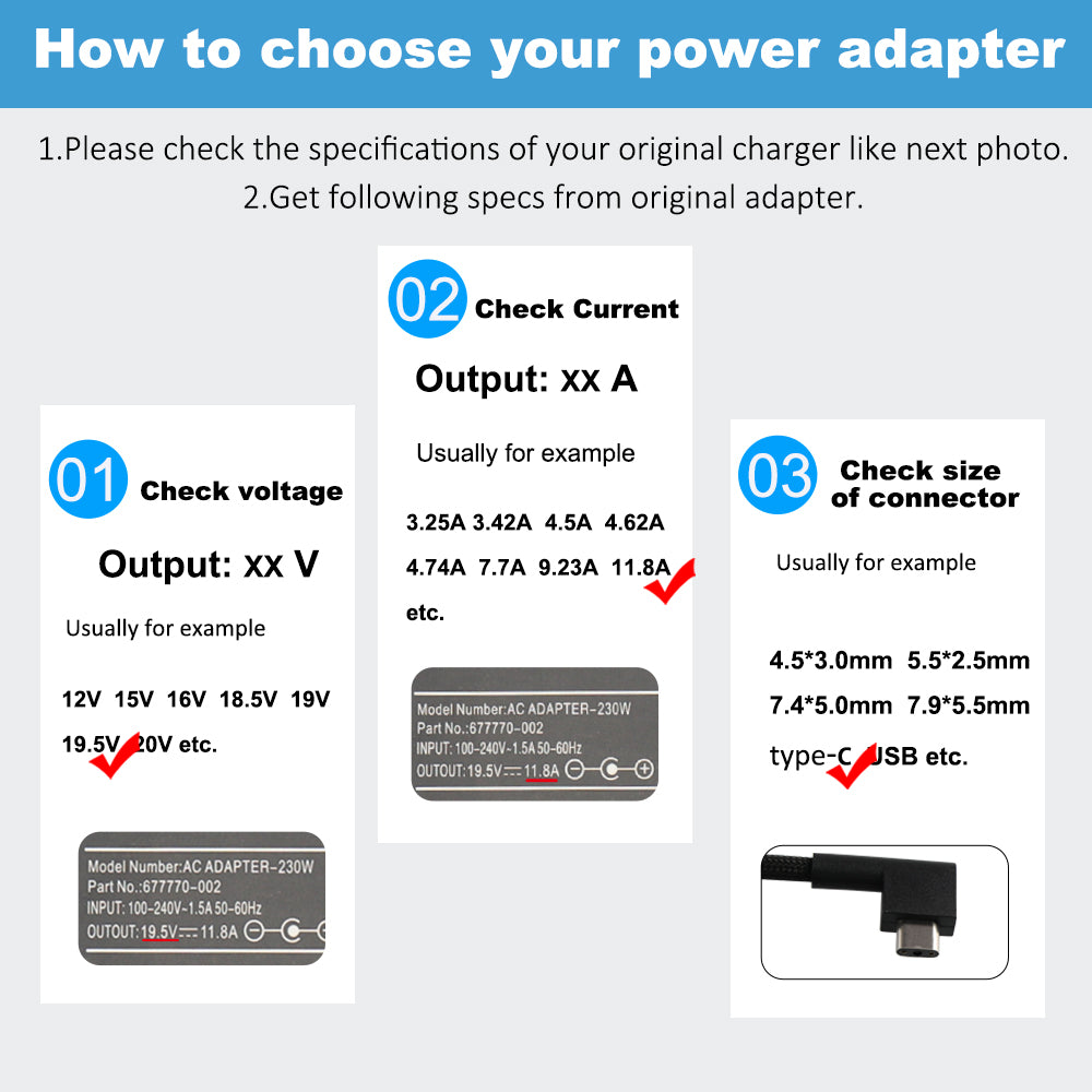 19.5V-11.8A-USB Type C-230W-Laptop-Charger