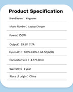 19.5V-7.7A-4.5X3.0mm-150W-Laptop-Charger