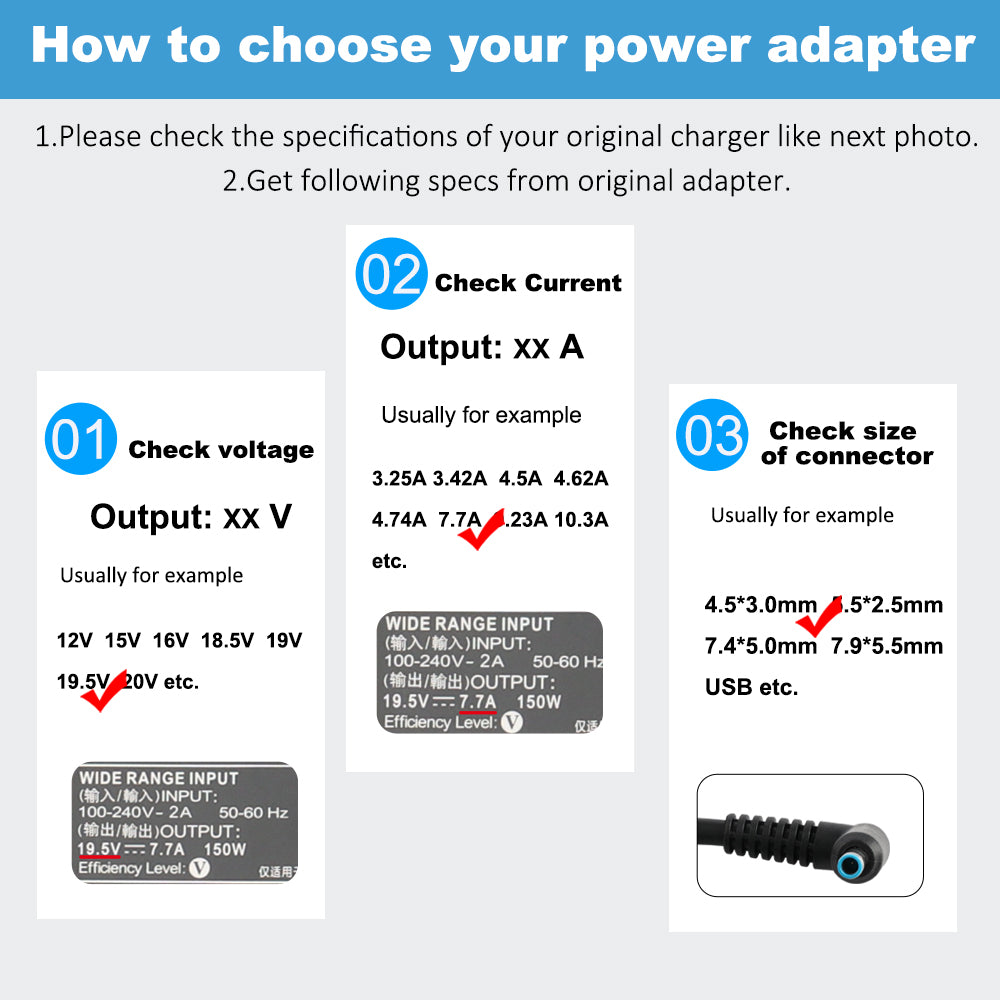 19.5V-7.7A-4.5X3.0mm-150W-Laptop-Charger