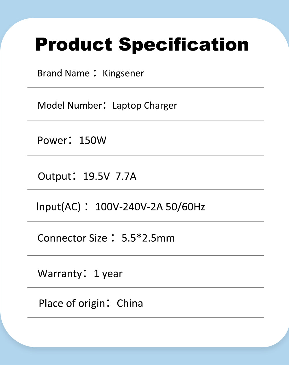 19.5V-7.7A-Charger