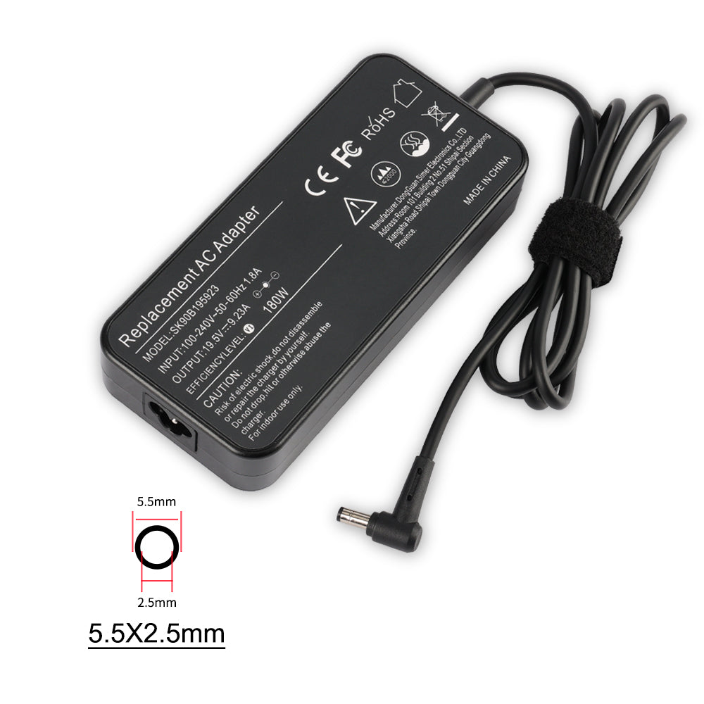 Only ship to Europe 19.5V 9.23A 180W 5.5X2.5mm AC Adapter For ASUS G750 G751 G75 FX502 GL502 Series