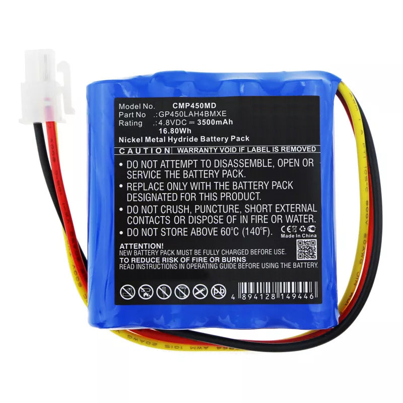 Battery For COSMED Pony FX GP450LAH4BMXE 3500mAh 16.80Wh Ni-MH 4.8V