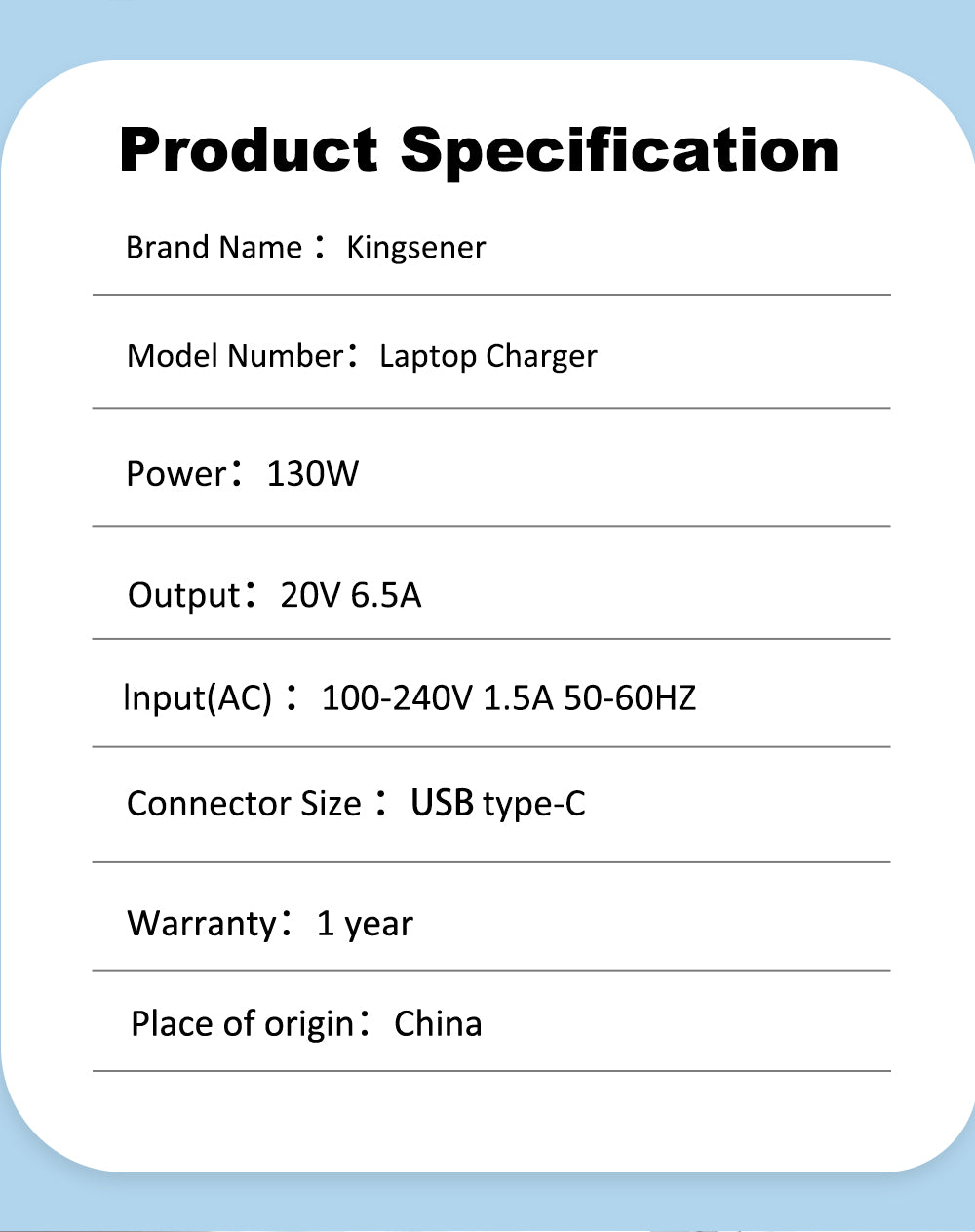 20V-6.5A-USB-Type-C-130W-Laptop-Charger