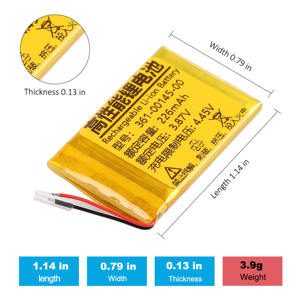 361-00145-00-226mAh-Watch-Battery