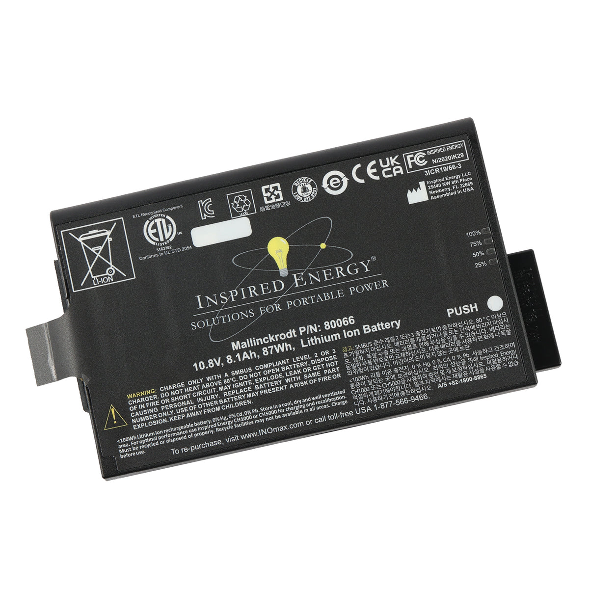 NI2020ED26 Battery for GE USM35 Ultrasonic Flaw Detector 10.8V 87Wh