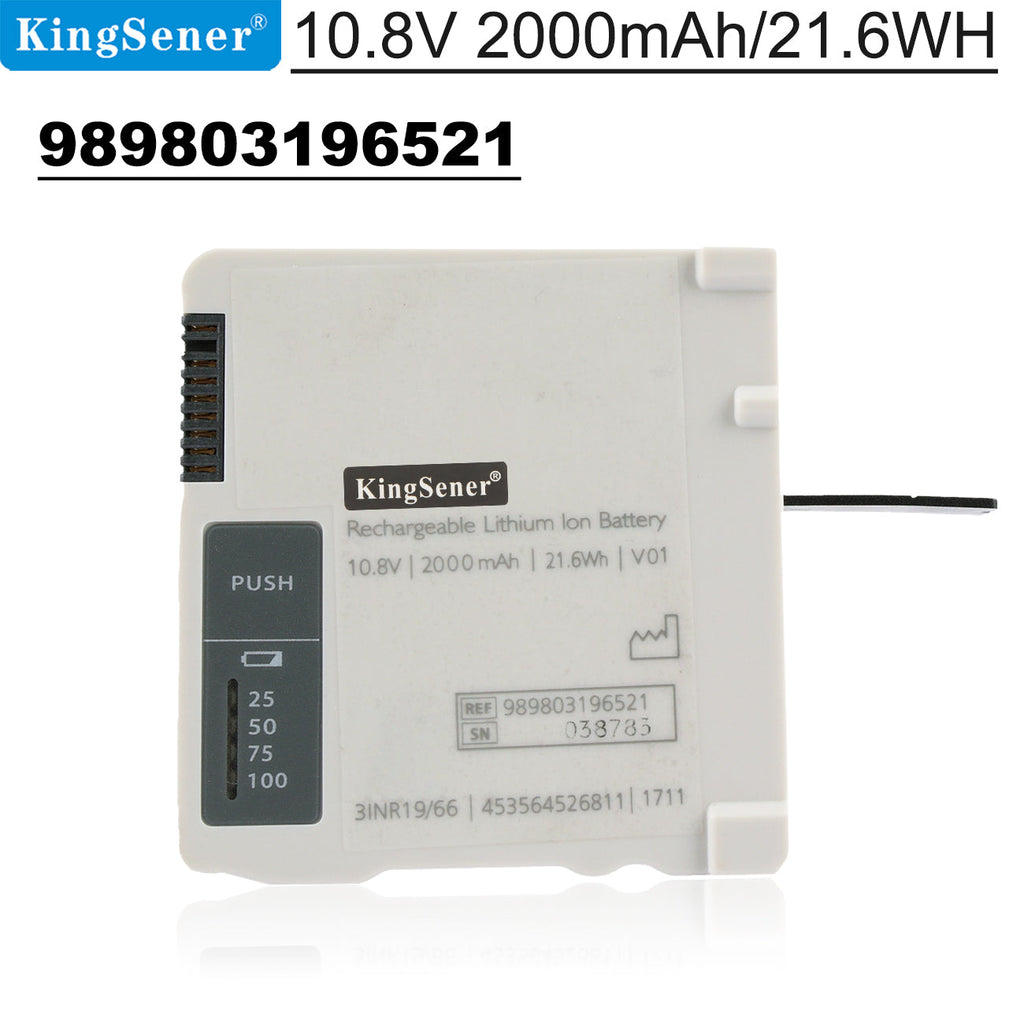 989803196521 Battery For Philips IntelliVue X3/MX100 453564526811 10.8V 21.6Wh