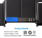 A1493 Battery for Apple A1502 ME864LL/A MacBook Pro 13 inch Retina Battery-Only for Late 2013 Mid 2014 Version | KingSener