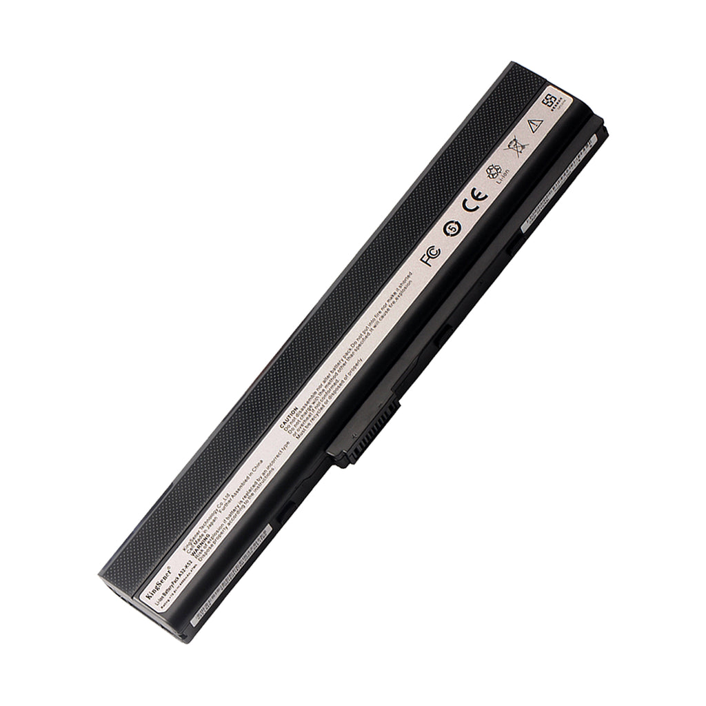 A32-K52 Laptop Battery for ASUS K52, 10.8V 4400mAh, diagonal view with diamond-grid texture.