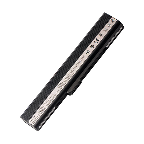 A32-K52 Laptop Battery for ASUS K52, 10.8V 4400mAh, diagonal view with diamond-grid texture.