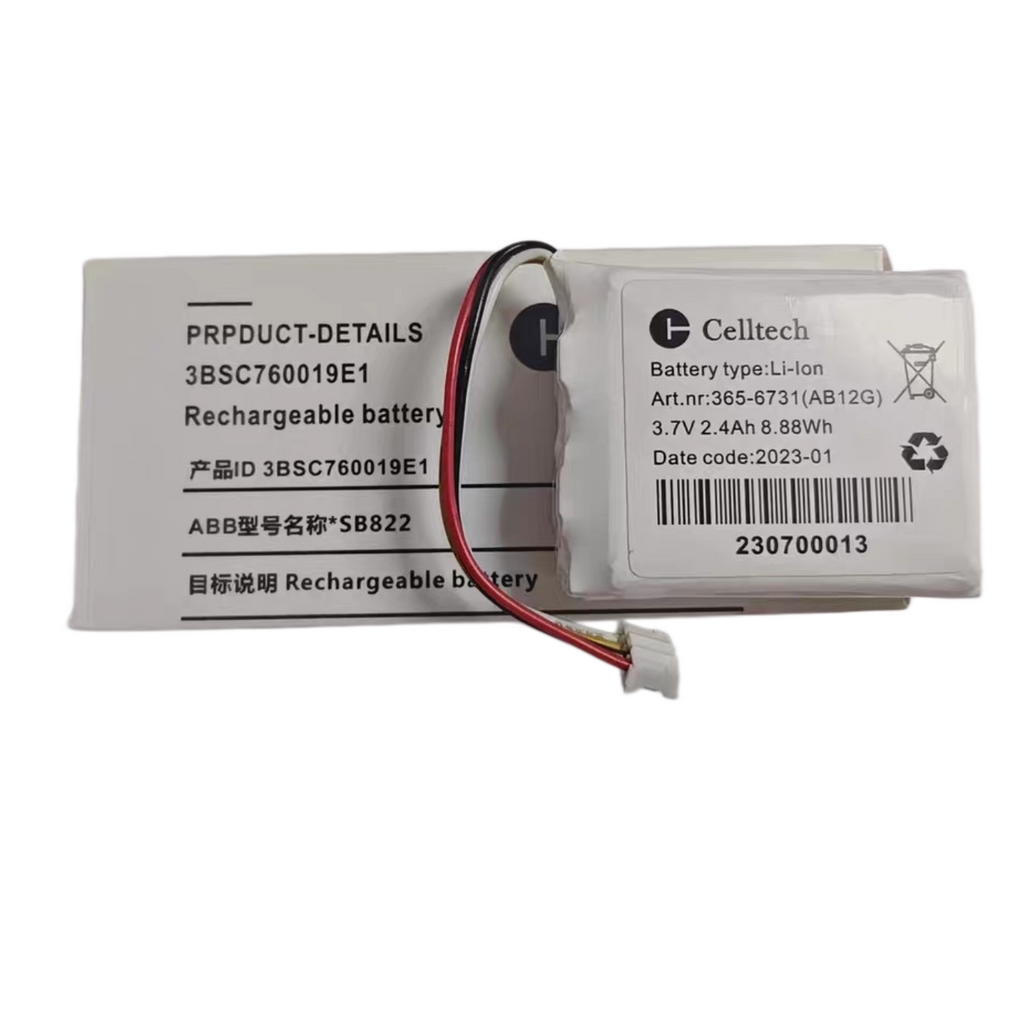 AB12G 3BSC760019E1 Replacement Battery for ABB AC 800M PM860 PM861 PM864 PM865 CPU 3.7V 2.4Ah 8.88Wh