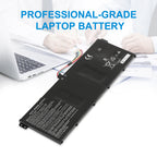 AP18C7M professional-grade laptop battery for Acer Swift 5 Pro SF514-54GT, 15.4V 55.9Wh Li-ion, office working scene with notebook