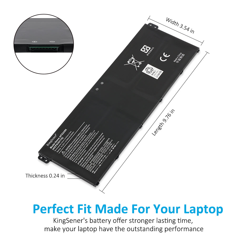 AP22A8N Laptop Battery For Acer Swift Go SFG14-71 SFG14-71T SFG14-72 SFG14-41 TravelMate P2 TMP214-55 TMP214-55-TCO TMP216-51-TCO TravelMate P4 | KingSener