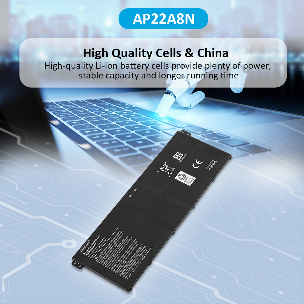 AP22A8N Laptop Battery For Acer Swift Go SFG14-71 SFG14-71T SFG14-72 SFG14-41 TravelMate P2 TMP214-55 TMP214-55-TCO TMP216-51-TCO TravelMate P4 | KingSener