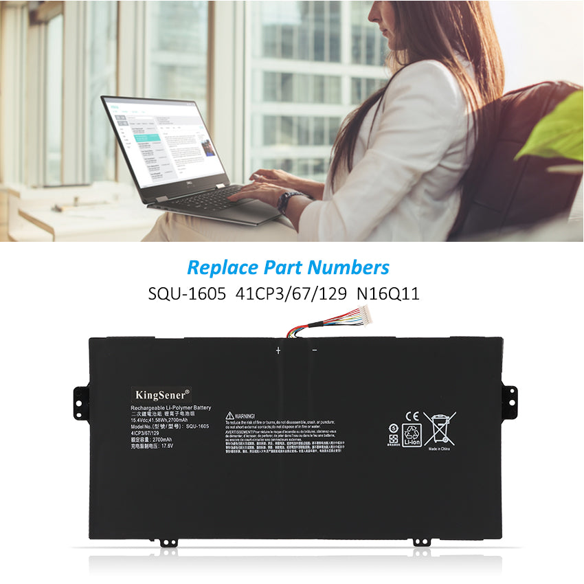 ACER-SQU-1605-15.4V-2700mAh-Laptop-Battery