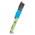 A31N1519 replacement laptop battery for ASUS X540 series, 10.8V 36Wh 3400mAh, green cylindrical cells with black connector head.