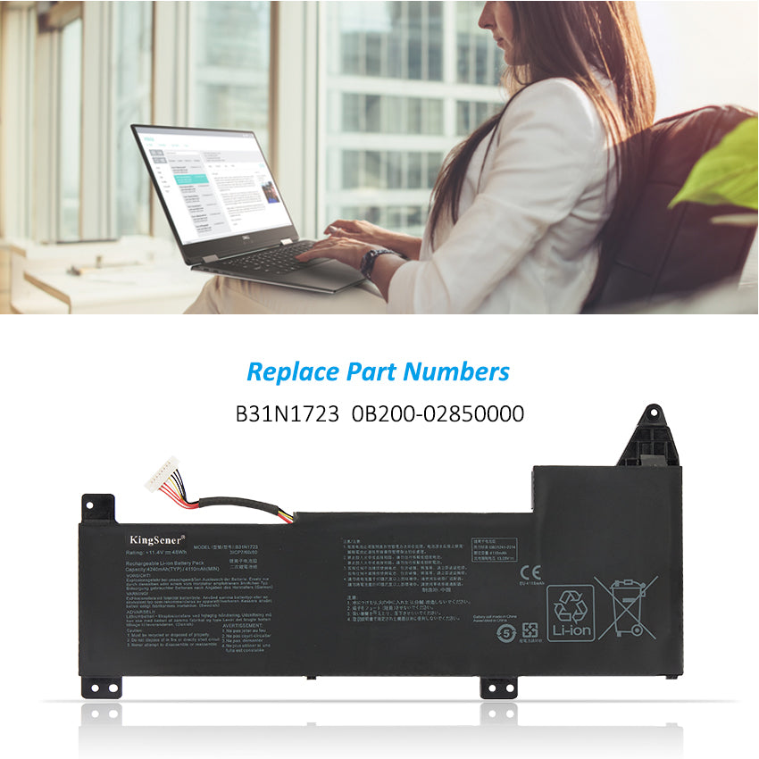     ASUS-4240mAh-48WH-B31N1723-Laptop-Battery