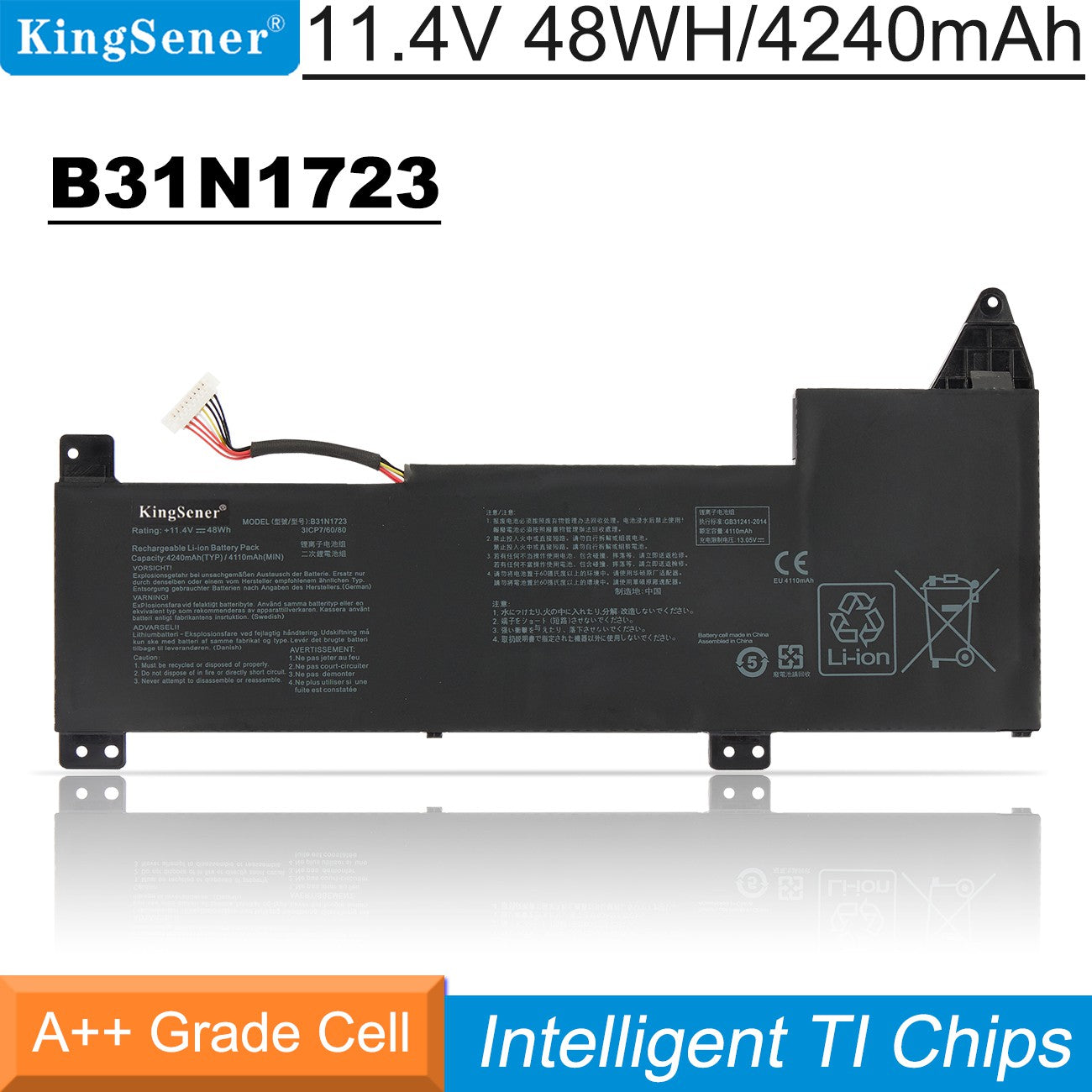     ASUS-4240mAh-48WH-B31N1723-Laptop-Battery