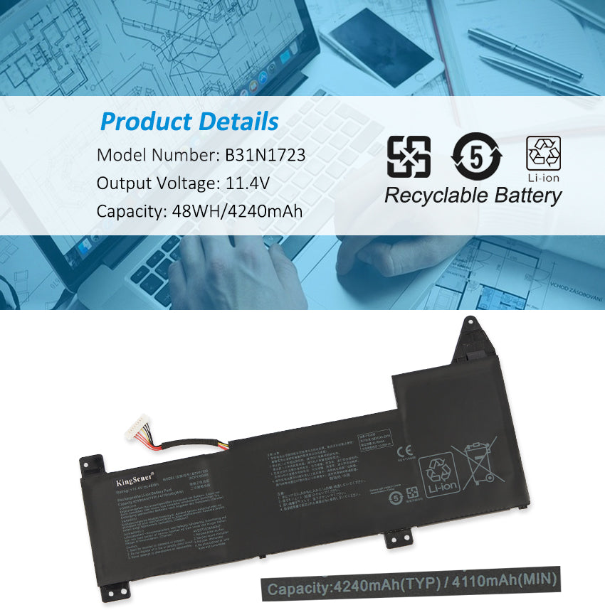     ASUS-4240mAh-48WH-B31N1723-Laptop-Battery