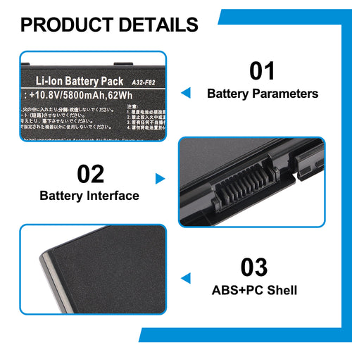 ASUS-A32-F82-10.8V-5.8Ah-Laptop-Battery