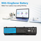 A32-N55 Replacement Laptop Battery for ASUS N55SF N45 N75, 10.8V 56WH, side angle view showing mounting tabs.