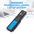 A32-N61 Laptop Battery for ASUS N61, 10.8V 6800mAh, perspective view of the interface pin area.