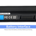 A41-K56 Laptop Battery for ASUS K56, 14.8V 2200mAh, side profile with storage temperature info.