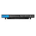 A41N1424 Replacement Laptop Battery for ASUS ROG GL552 VW, 14.4V 48WH, black rectangular body with recessed gold pins.