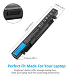 A41N1424 Replacement Laptop Battery for ASUS ROG GL552 VW, 14.4V 48WH, detailed close-up of the gold-colored metal pins.