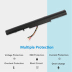 A41N1611 Replacement Laptop Battery for ASUS ROG GL553 VD, 14.4V 48WH, close-up of the regulatory and safety symbols.