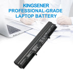 A42-U36 Replacement Battery for ASUS U36 Series, 14.88V 83Wh, lifestyle office scene with laptop and battery.