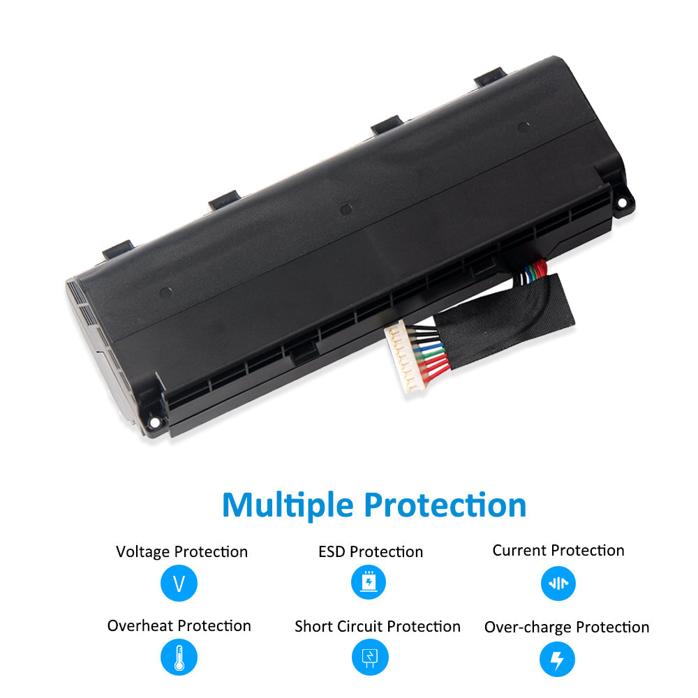 A42N1403 Replacement Laptop Battery for ASUS ROG G751 JY, 15V 88WH, top view of the blue technical specification label.