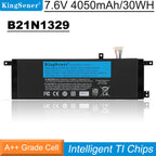 B21N1329 Replacement Laptop Battery for ASUS X453 X553 F553M, 7.6V 30WH, thin flat black battery with wire connector.