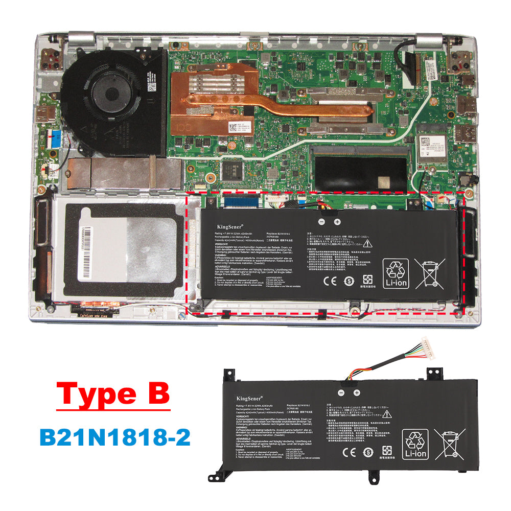 ASUS-B21N1818-2-7.6V-32Wh-Laptop-Battery