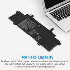 B31N1346 Replacement Laptop Battery for ASUS Chromebook C300MA, 11.4V 48WH, detailed view of the multilingual safety labels.