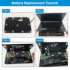 B31N1346 Replacement Laptop Battery for ASUS Chromebook C300MA, 11.4V 48WH, full view showing the slender profile and tabs.