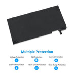 B31N1507 Laptop Battery for ASUS B8430UA, 11.4V 48Wh, detailed view of seven mounting tabs and white connector.