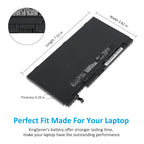 B31N1507 Laptop Battery for ASUS B8430UA, 11.4V 48Wh, reflective view showing slim lithium-polymer structure.
