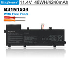 Bateria KingSener B31N1534 para laptop Asus Zenbook UX510 UX510UW UX510UX UX510UX-CN020T-BE Series 11,4 V 48 Wh