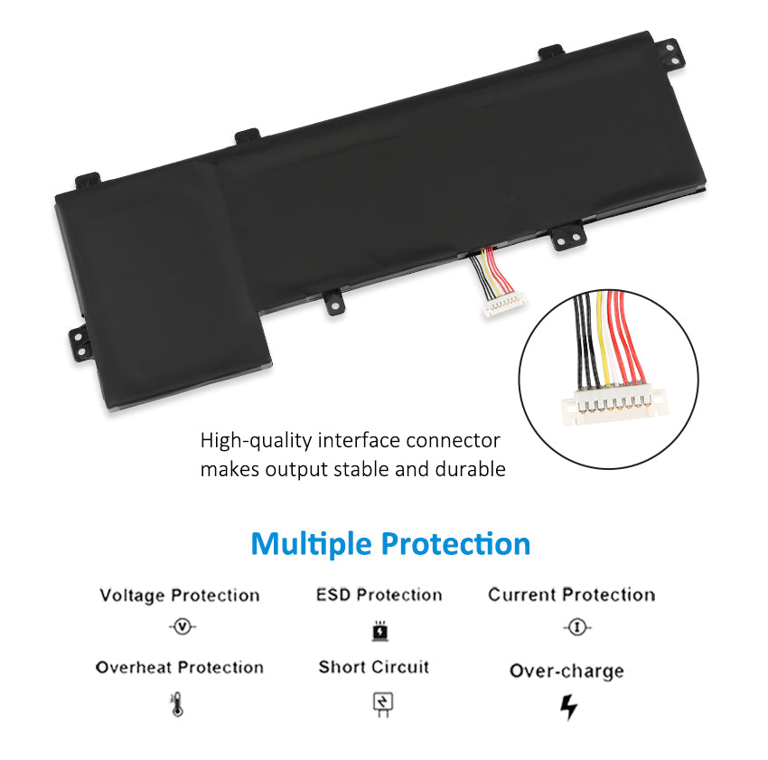 Bateria KingSener B31N1534 para laptop Asus Zenbook UX510 UX510UW UX510UX UX510UX-CN020T-BE Series 11,4 V 48 Wh
