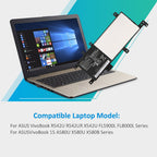 C21N1634 Laptop Battery for ASUS Vivobook R542, 7.6V 38Wh, technical label with multi-language warnings.