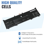 C22N1720 high quality Li-ion cells for ASUS ZenBook S UX391, TI chips built-in for fast charge and safety