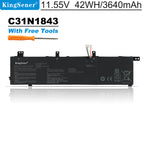 C31N1843 ノートパソコンバッテリー ASUS VivoBook S14 S432 S432FA S432FL S15 S532 S532FA S532FL X432FA X432FA-2S X532FA X532FL | KingSener