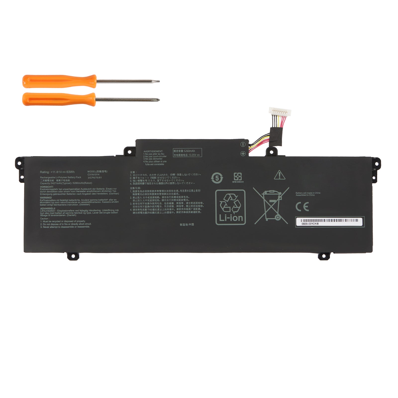 ASUS-C31N1914-11.61V-63WH-Laptop-Battery