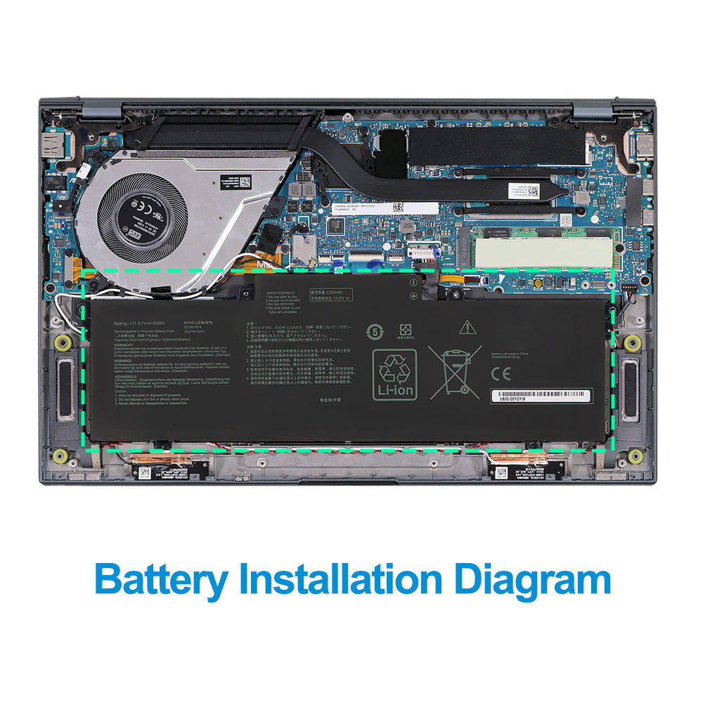ASUS-C31N1914-11.61V-63WH-Laptop-Battery