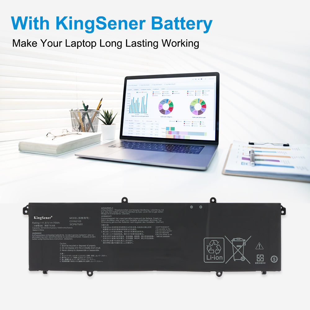 ASUS-C31N2105-11.61V-70Wh-Laptop-Battery